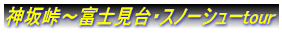 神坂峠～富士見台・スノーシューtour